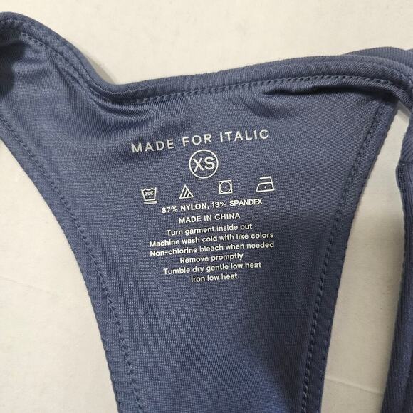 ITALIC Racerback Sports Bra in Slate Blue Size XS NWT - Picture 5 of 8